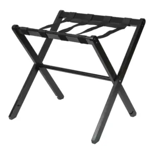 Porta valigia in legno massello Wengé