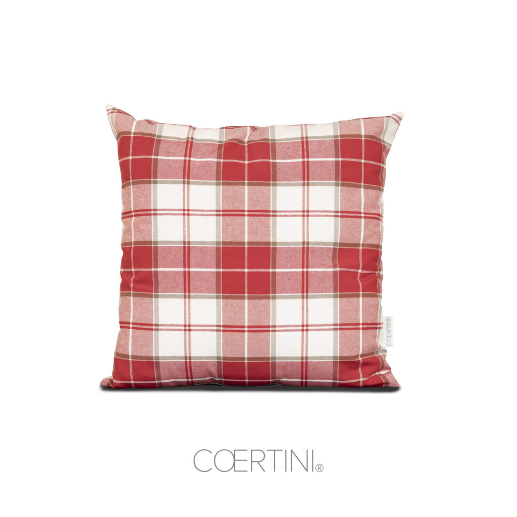 Cuscino arredo TARTAN fodera stampata